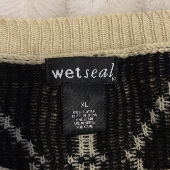 Aztec design sweater wide neck hippy boho top - Picture 5 of 6